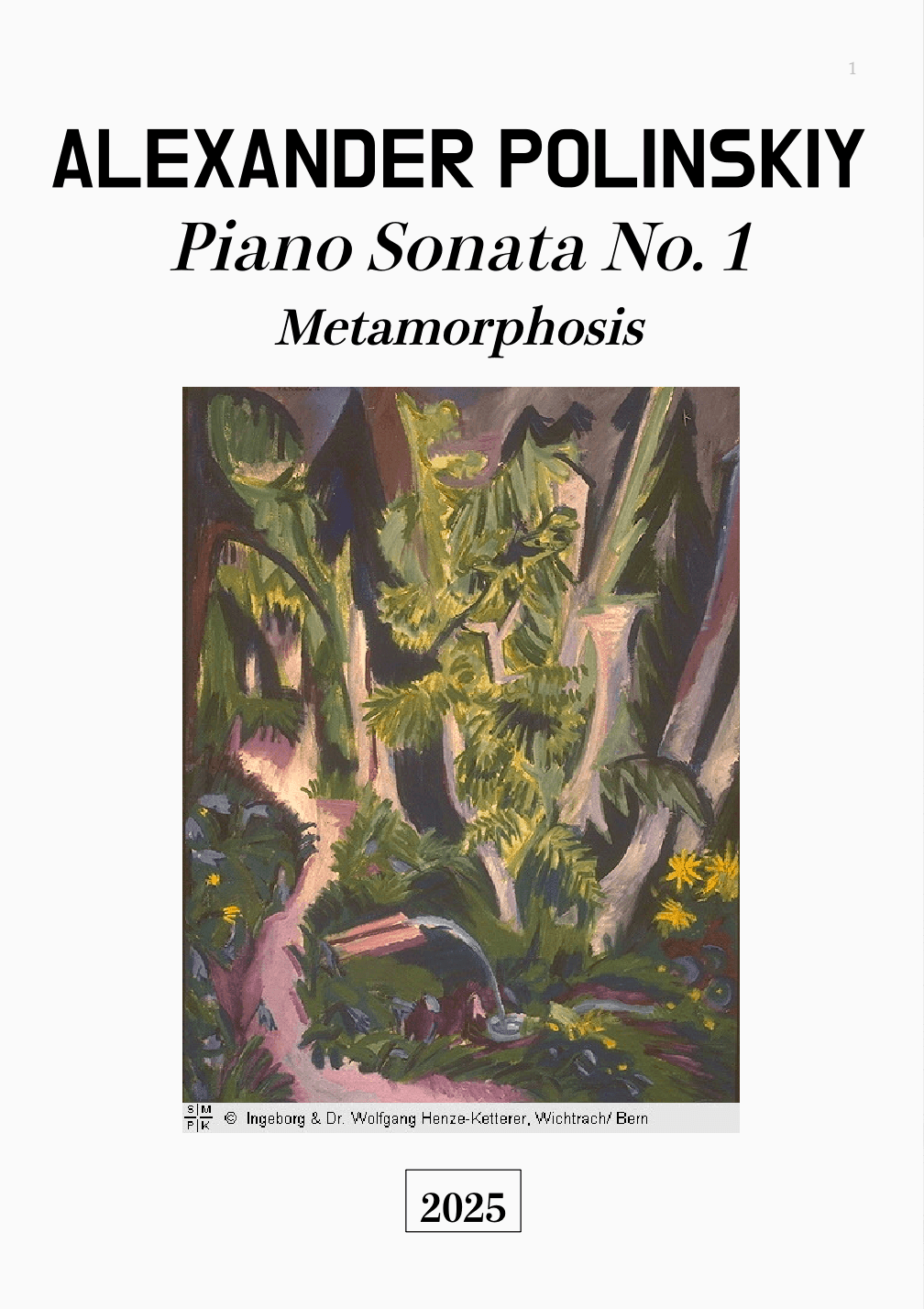 Sonate Nr. 1, "Metamorphosis"